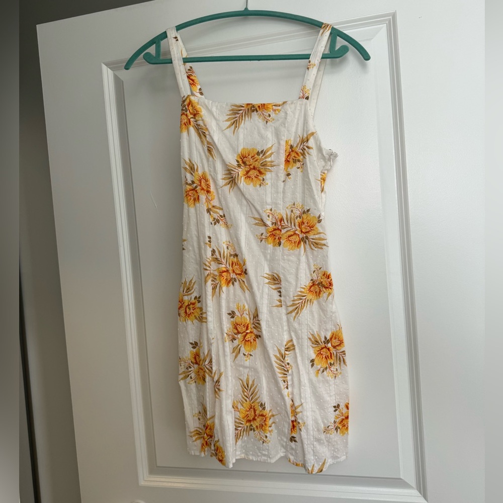Mink pink floral dress